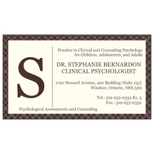 Dr. Stephanie Bernardon, Clinical Psychologist