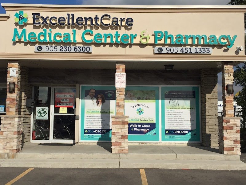 Excellent Care Medical Centre & Pharmacy in Brampton, Ontario
