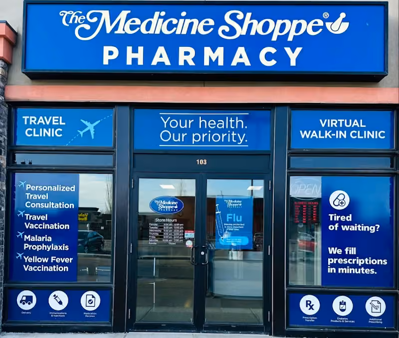 Pharmacist Walk in Clinic & Medicine Shoppe Stony Plain in Stony Plain, Alberta